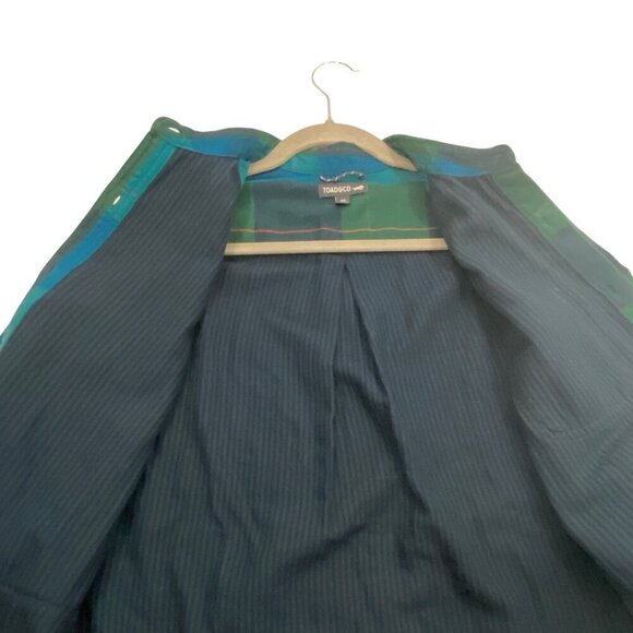 Toad&Co Womens Organic Cotton Carin duoflod Plaid Shirt XS outdoor sustainable g - Picture 8 of 12